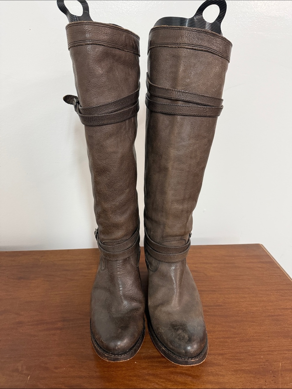 FRYE AND CO. Brown Leather Over-the-Knee Riding Boots